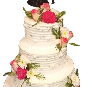 Floral Bliss Wedding Cake