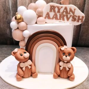 Brown Teddy cake