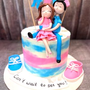 Heaven sent Baby shower Cake