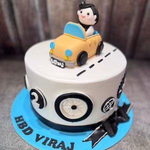 Boy with Car Cake