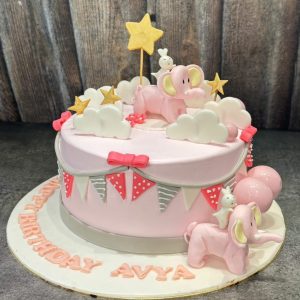 Pink delight Elephant Cake