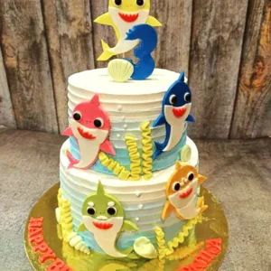 Baby shark tier cake