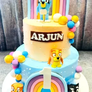 Bluey tier cake