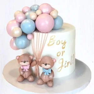 Sweet surprise Baby shower cake