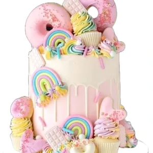 Donut Rainbow Cake