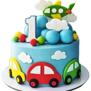Colorful Car Toy Cake