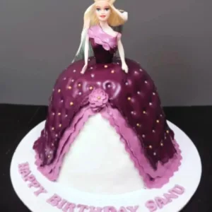 Purple Barbie Princess Cake