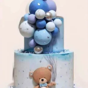 Teddy's Balloon Adventure Cake