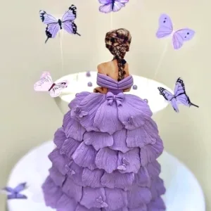 Purple Gown Girl Cake