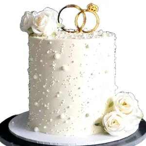 Love's Symphony Engagement Cake