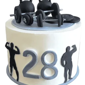 Power Plate Gym Cake