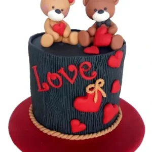 Teddy in Love Cake