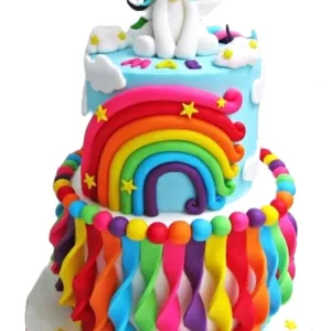 Little Pony Rainbow Cake