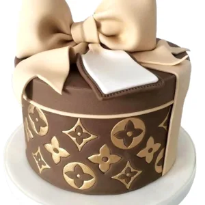 Louis Vuitton Brown Cake