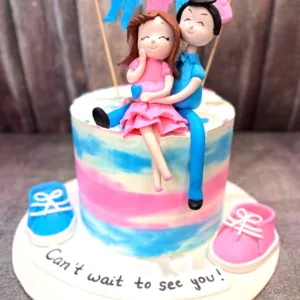 Heaven sent Baby shower Cake
